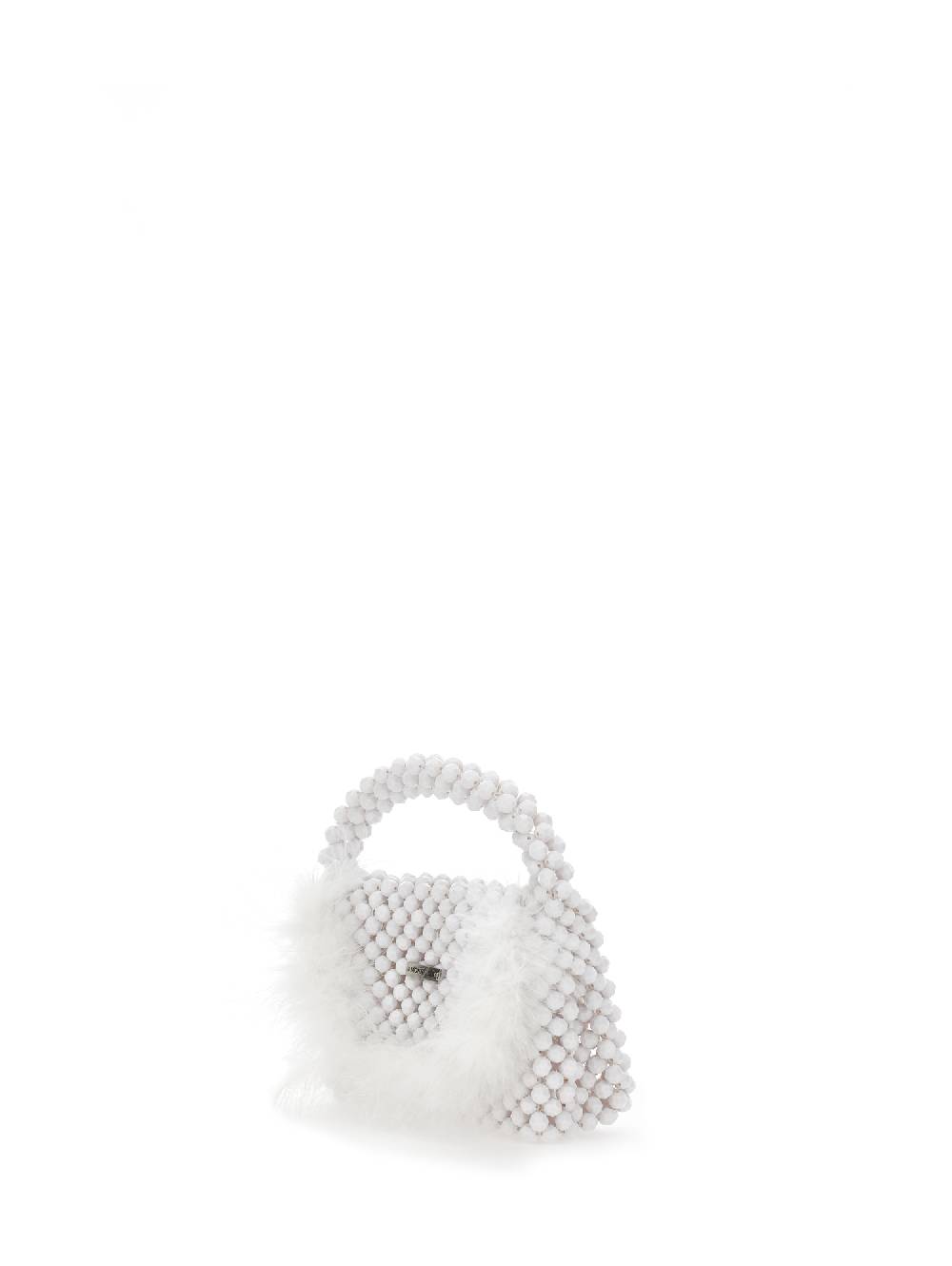 Monnalisa Borsa crystal con piume Fornitura limitata