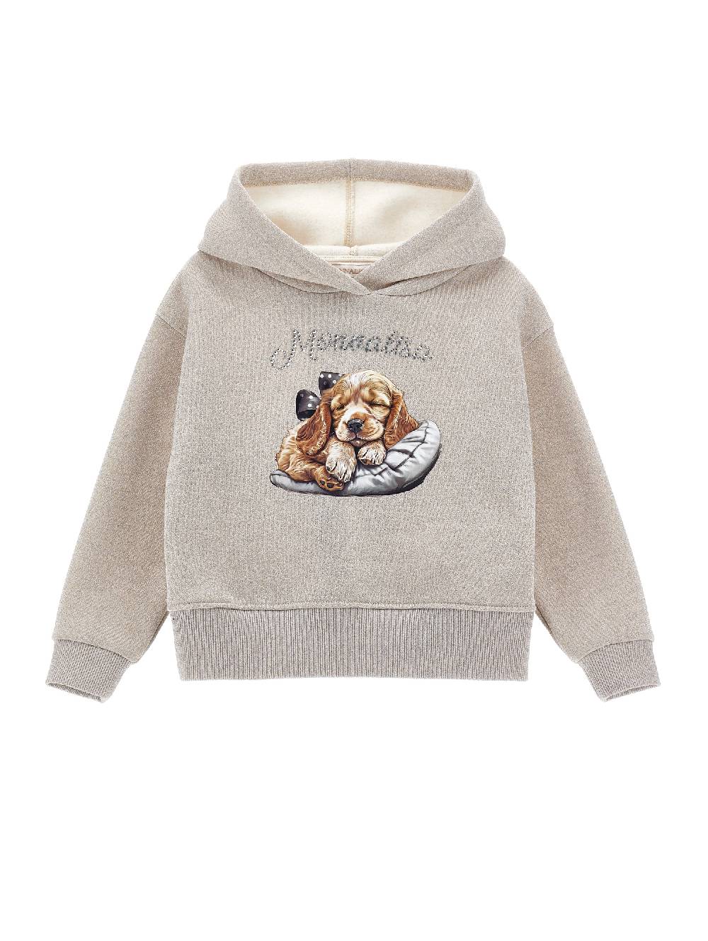 Monnalisa Felpa lurex con cappuccio Vendite stagionali