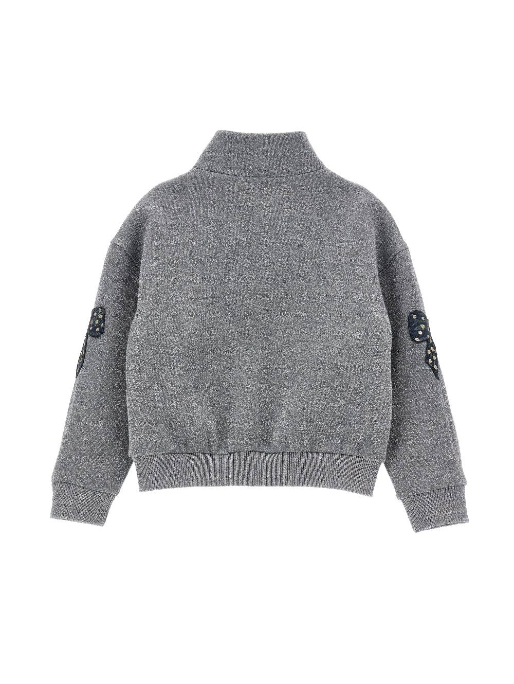 Monnalisa Felpa lurex con fiocchi Bestseller