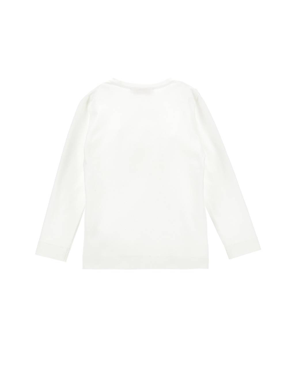 Monnalisa T-shirt cotone stampata con logo strass Offerte stagionali
