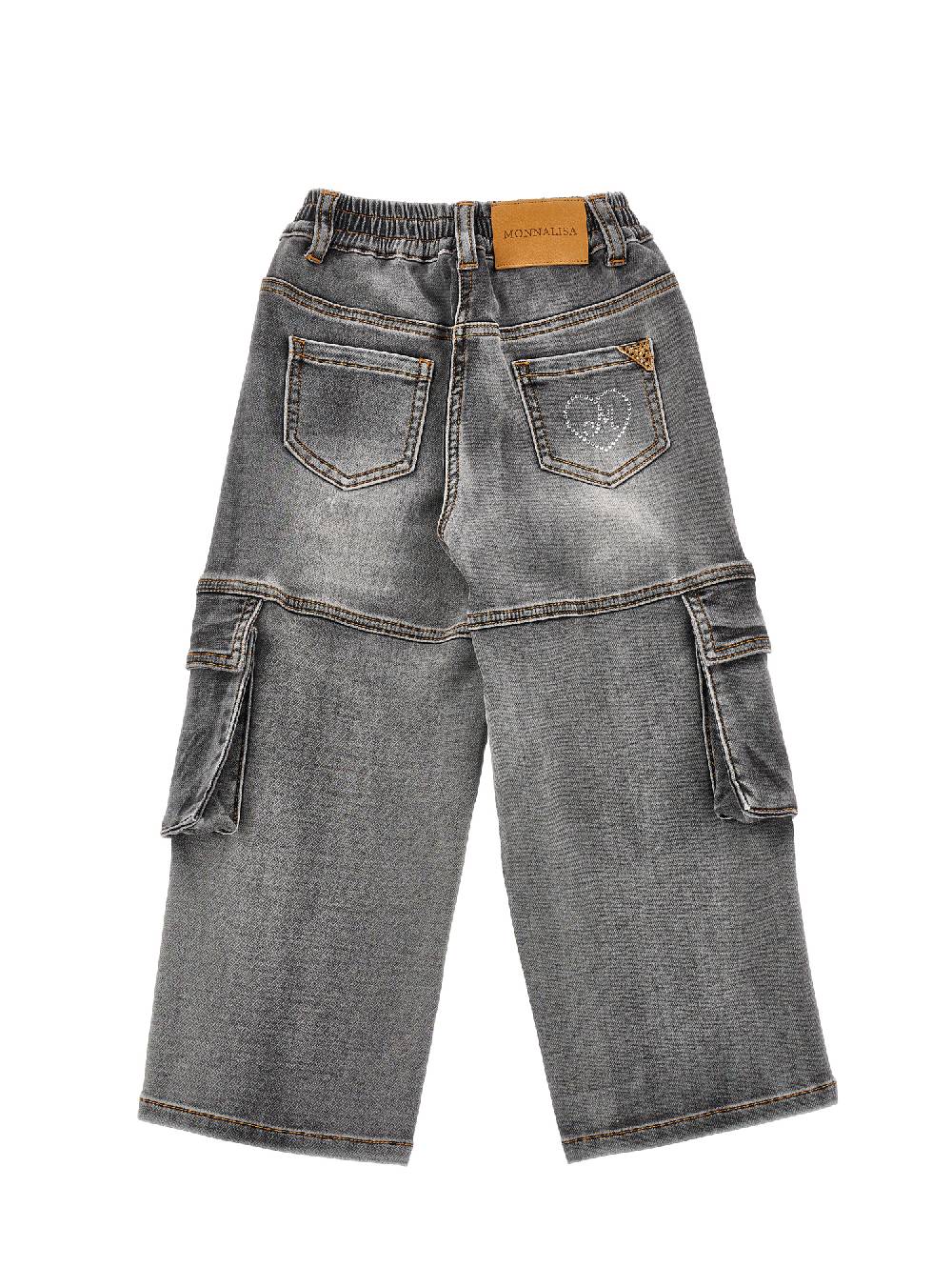 Monnalisa Jeans denim cargo Liquidazione