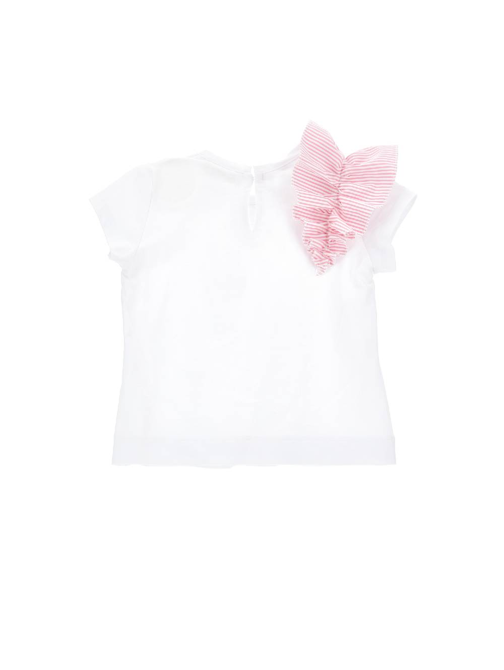 Monnalisa T-shirt cotone organico rouches Ritorno libero