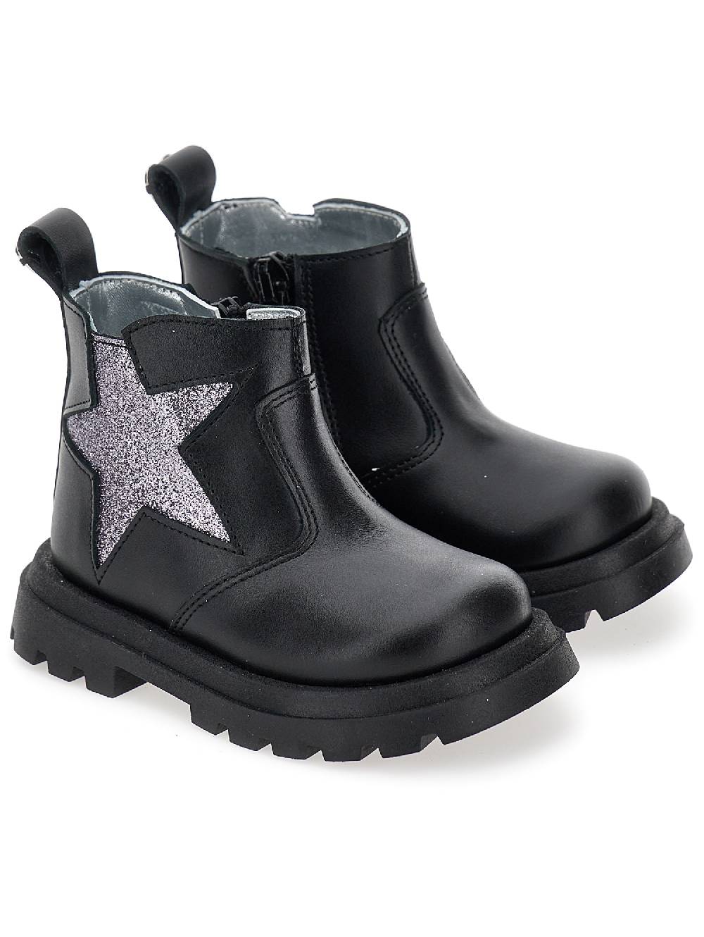 Monnalisa Scarponcini pelle con stella glitter Fino al 65% di sconto