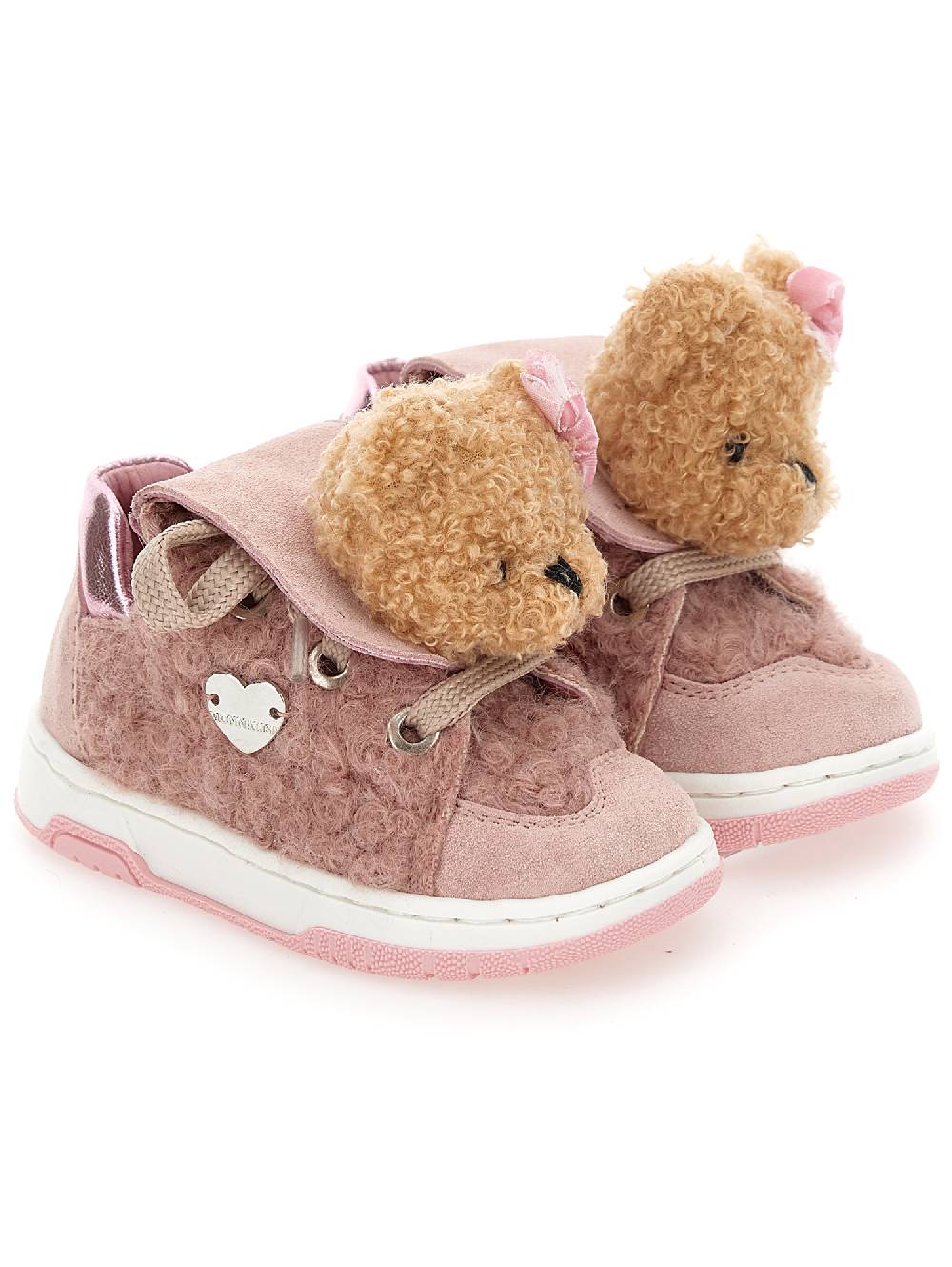Monnalisa Scarpe tennis peluche con orsetto Offerta speciale della fabbrica
