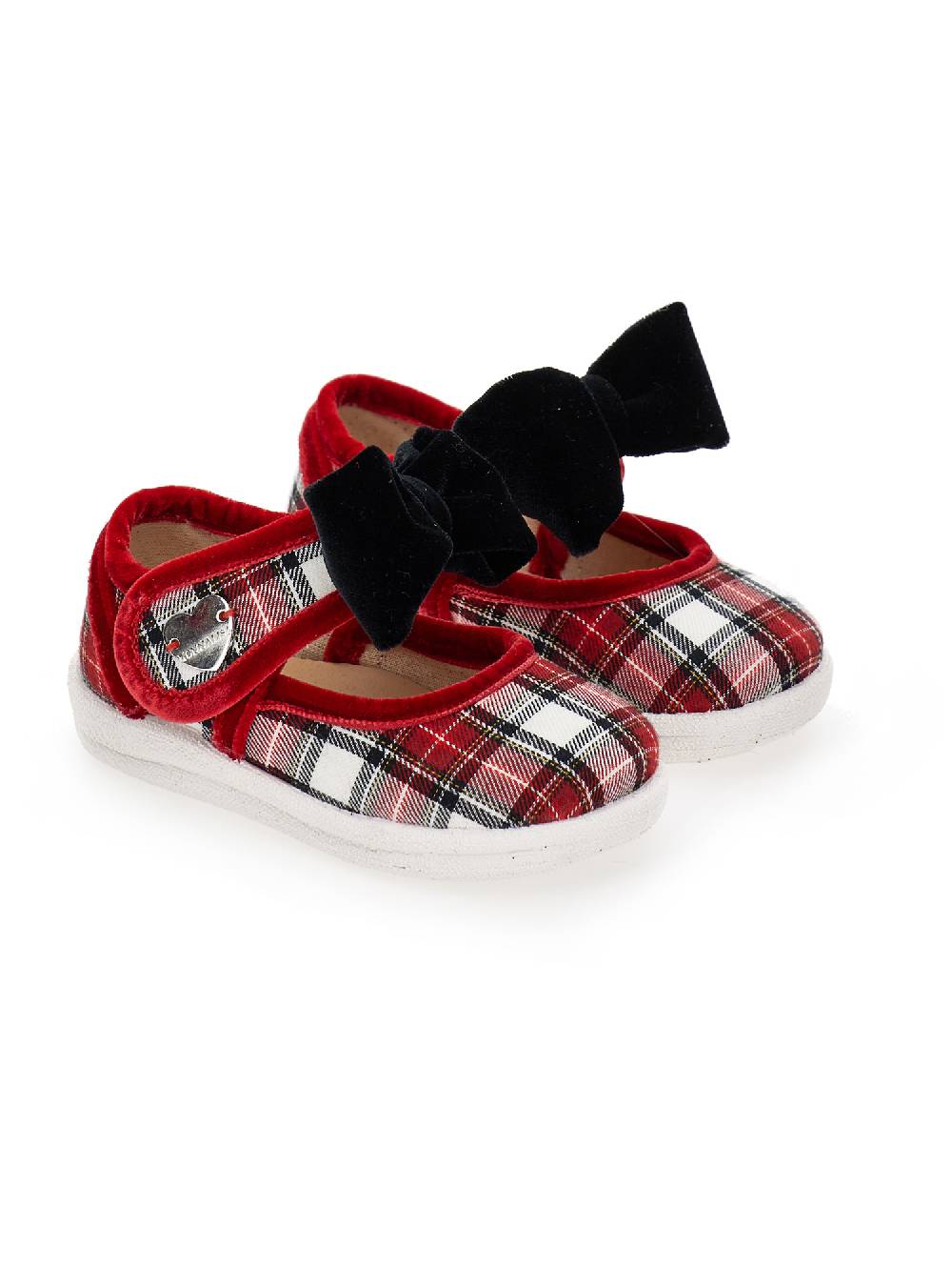 Monnalisa Ballerine tessuto tartan Solo un giorno rimasto
