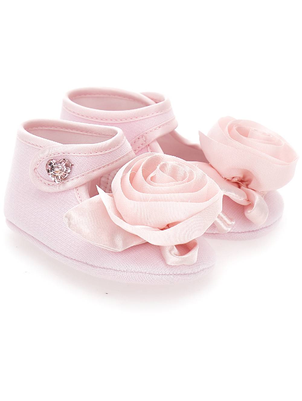 Monnalisa Ballerine jersey con rosa applicata Enormi sconti