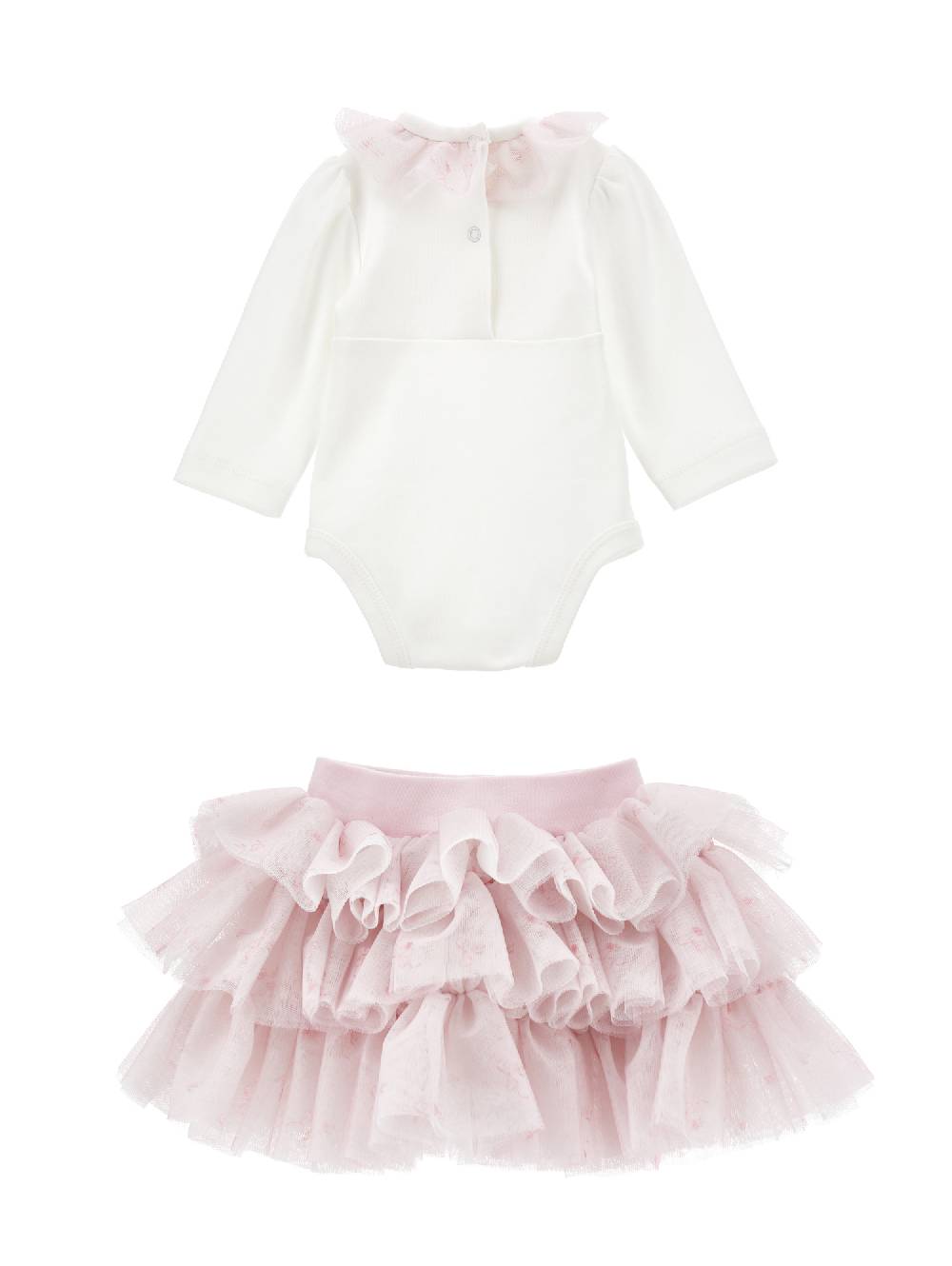 Monnalisa Completo 2 pezzi ricamato con tulle stampato Black Friday Prezzi