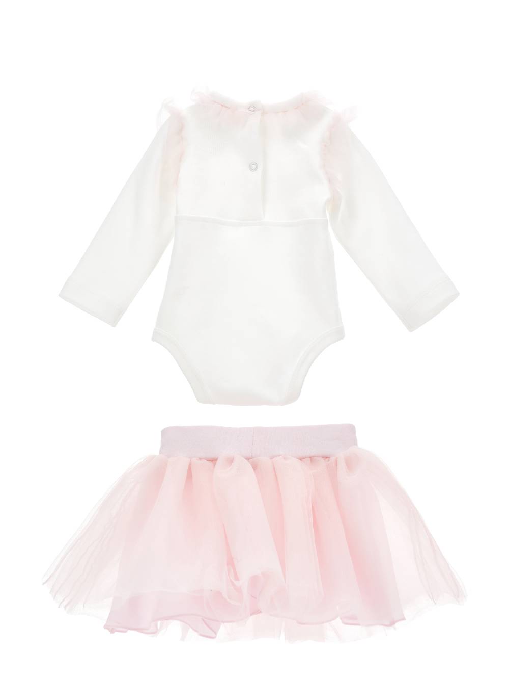 Monnalisa Completo 2 pezzi con tulle e fiore applicato Duty-free