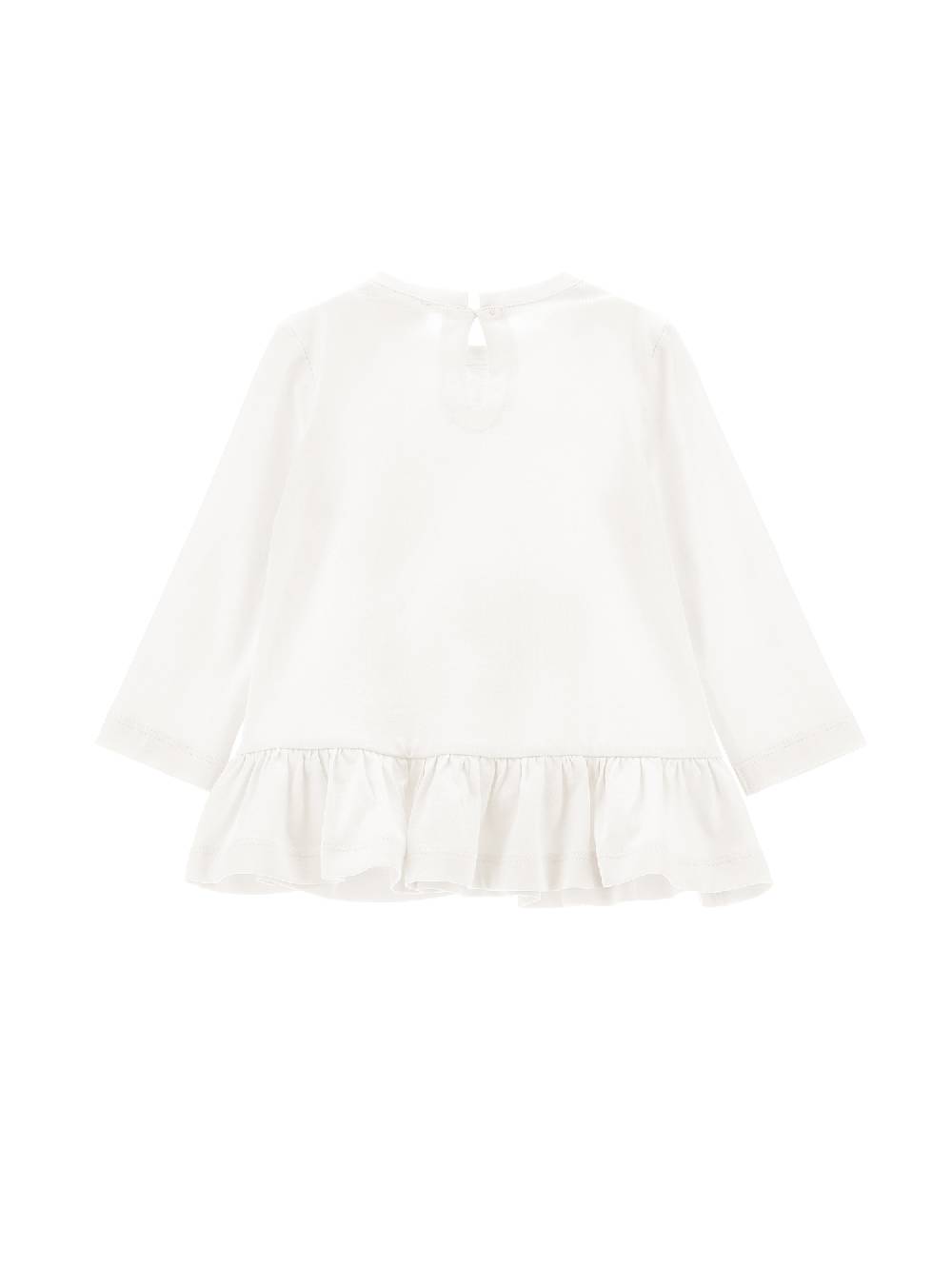 Monnalisa T-shirt lunga cotone con Dumbo e strass Vendita Economica