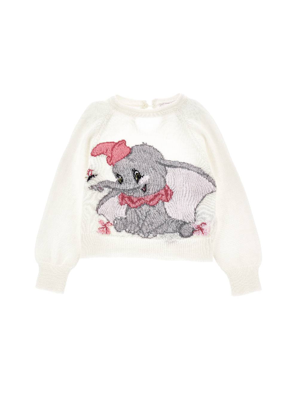 Monnalisa Pull lana merino Dumbo a intarsio Nuova