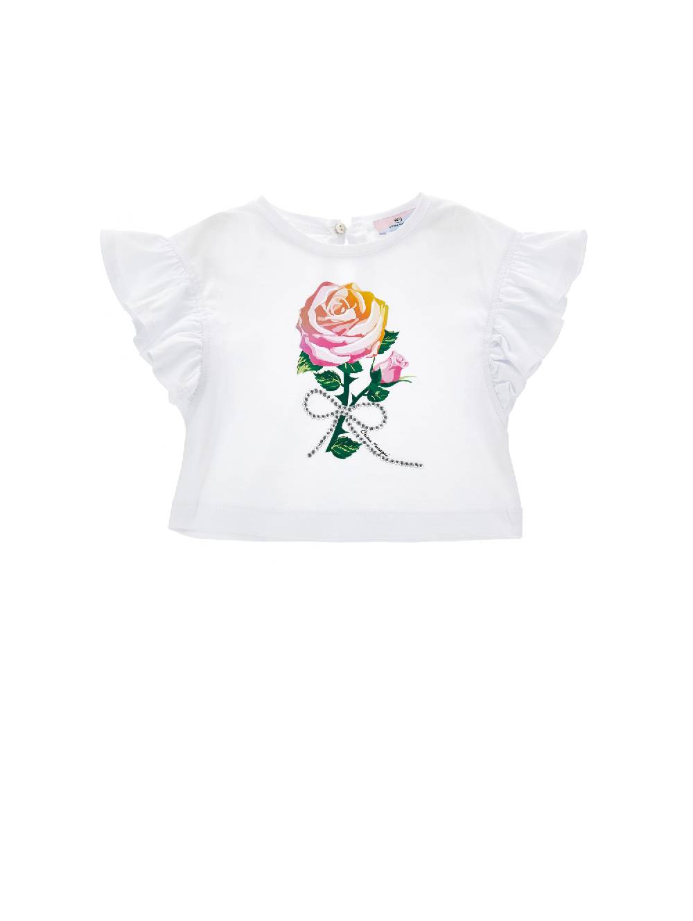 Monnalisa T-shirt cropped Special Occasion Prezzo di fabbrica