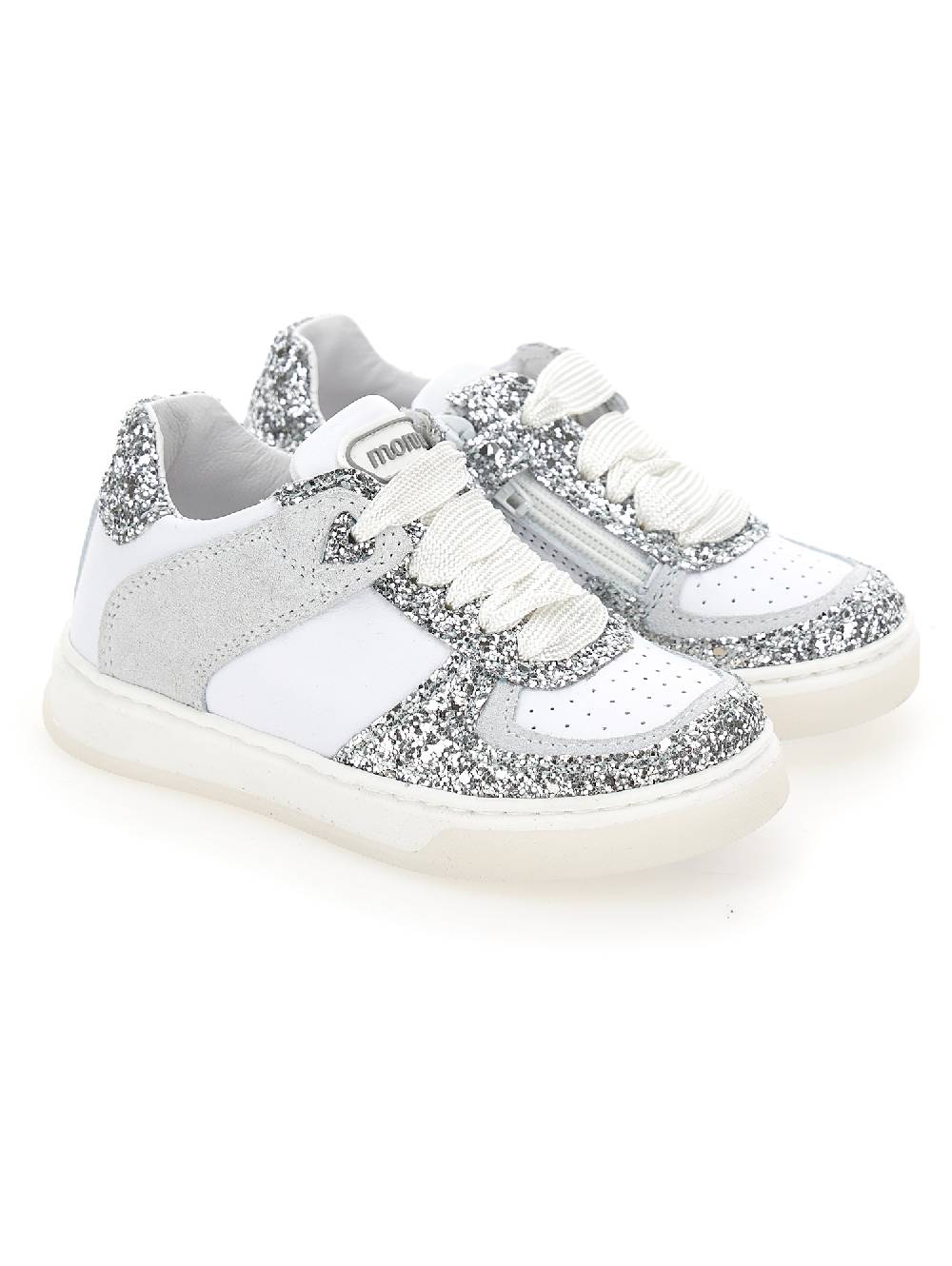Monnalisa Sneakers in crosta e glitter Sostegno trimestrale