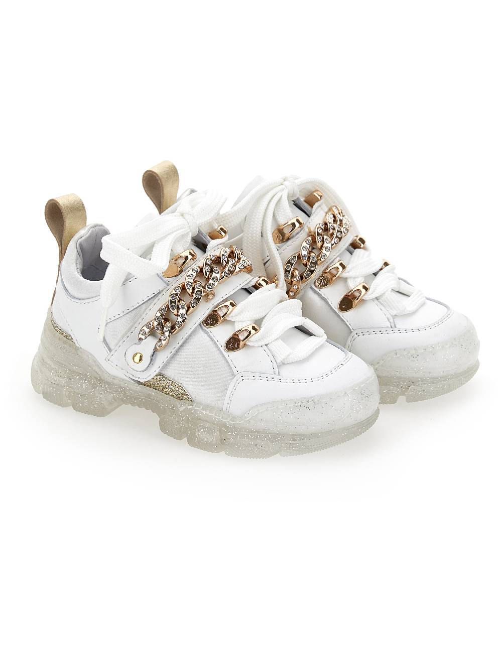Monnalisa Chunky raso pelle con catena strass Discount Store per i nuovi prodotti
