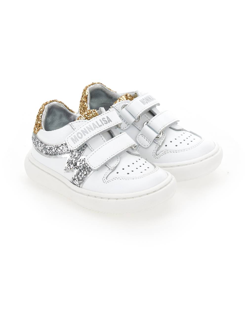 Monnalisa Sneakers pelle e glitter Black Friday Prezzi