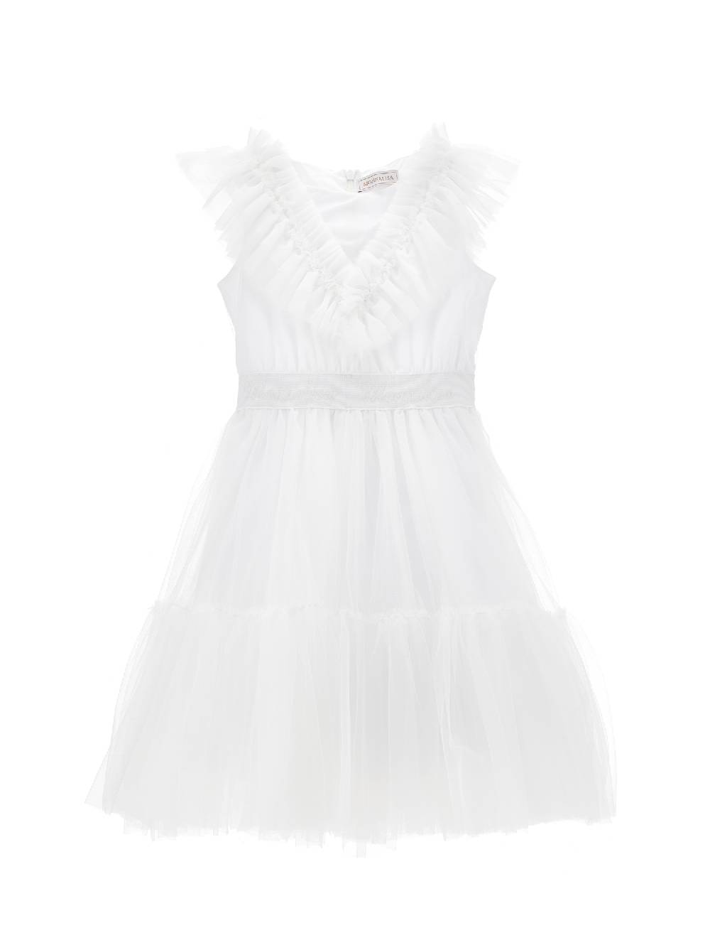 Monnalisa Abito tulle mano seta con strass Affare Del Giorno