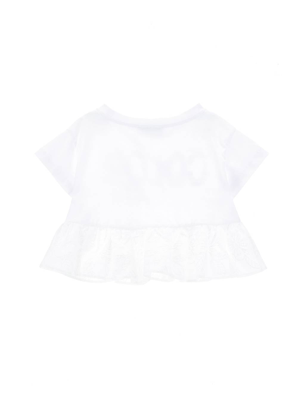Monnalisa T-shirt con gala ricamata Convenienza