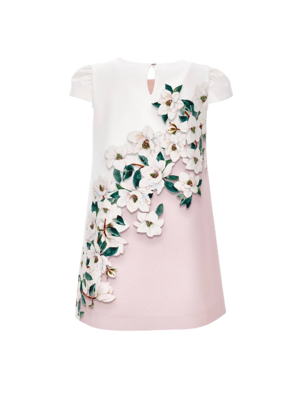 Monnalisa Abito crêpe magnolie Outlet
