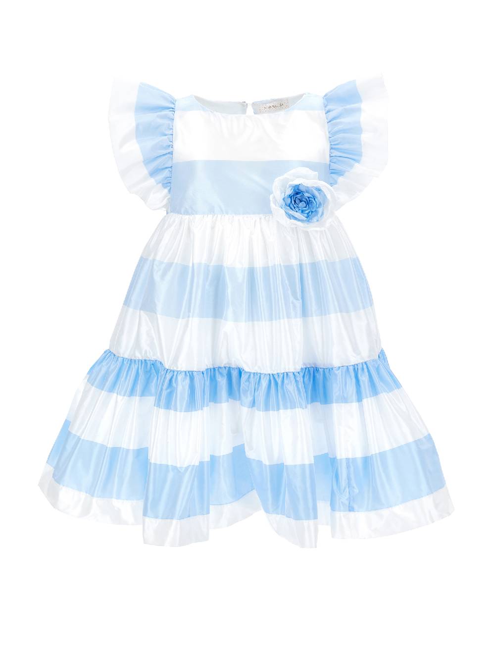 Monnalisa Abito taffeta righe Saldi Di Fabbrica