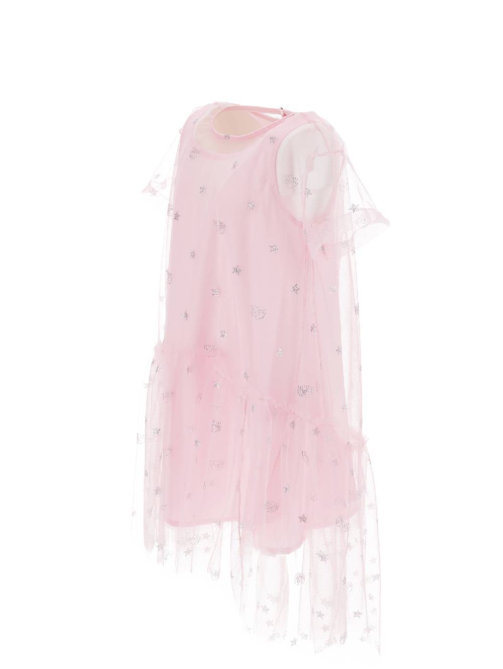Monnalisa Abito in tulle Logomania all over Shopping online