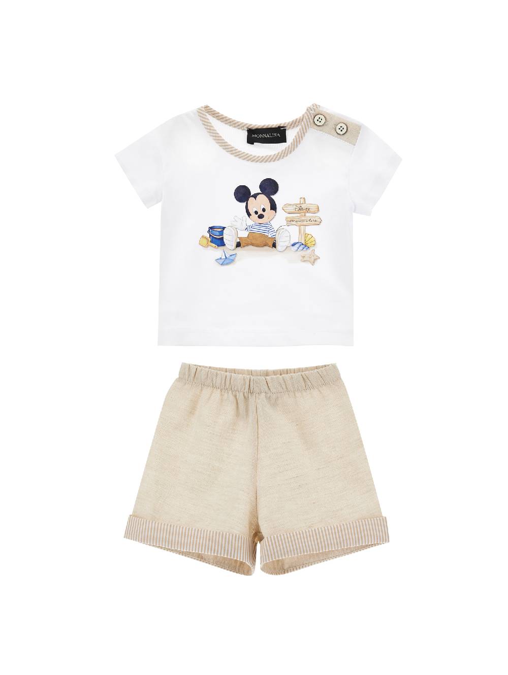 Monnalisa T shirt e bermuda Mickey, set neonato Offerta temporanea