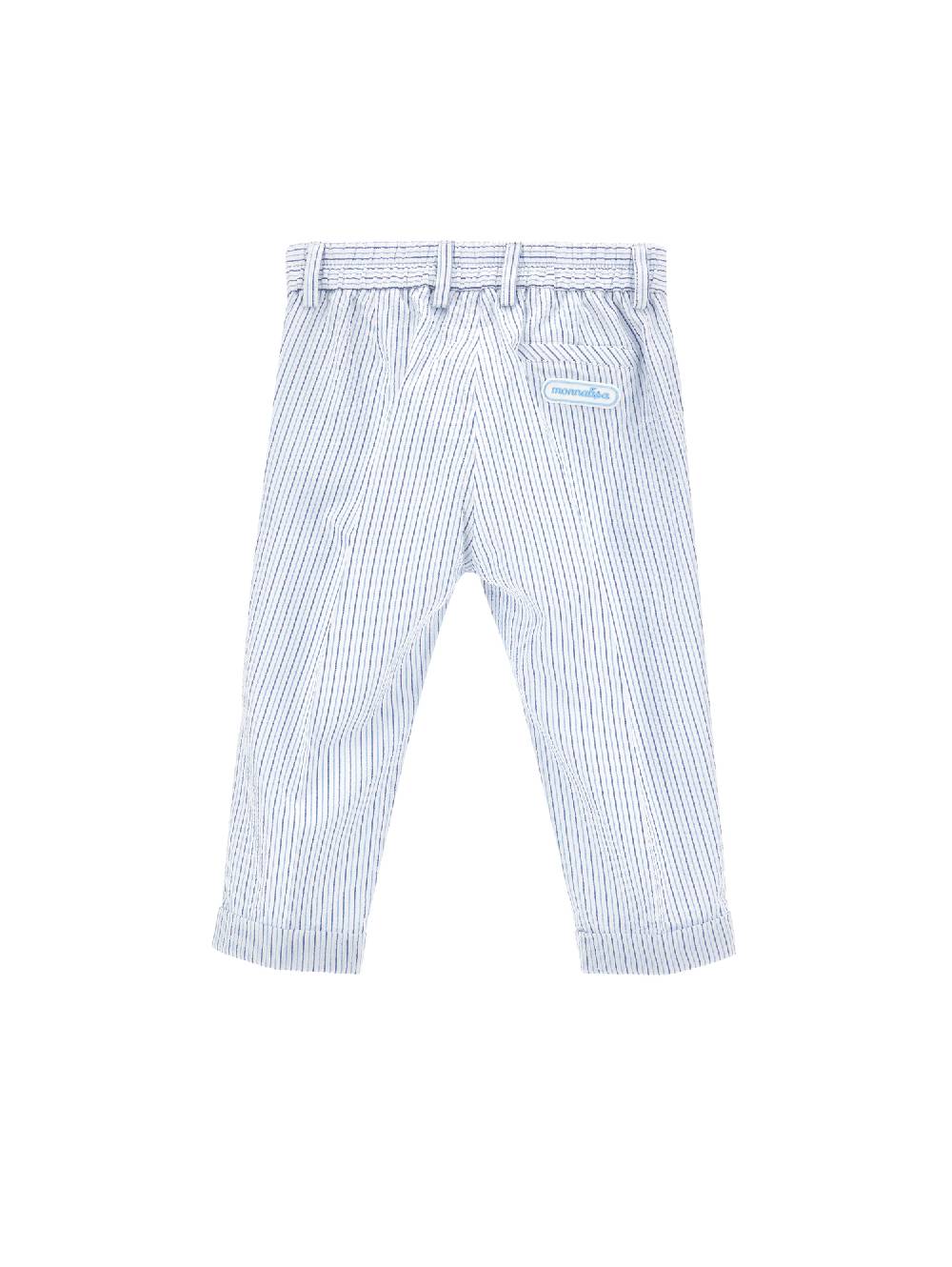 Monnalisa Pantaloni seersucker con risvolto Prezzo basso