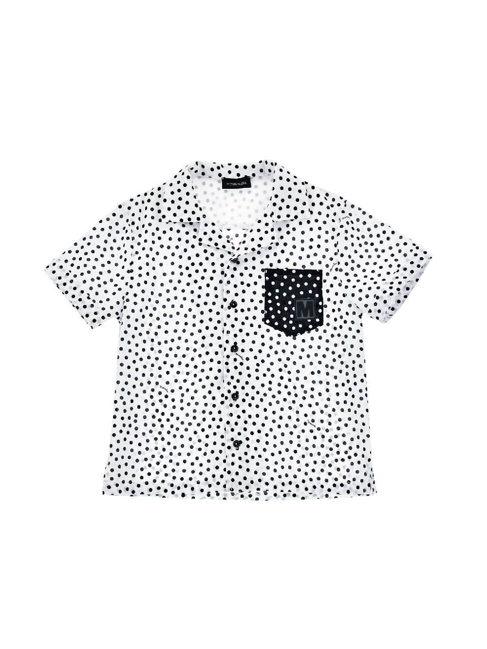 Monnalisa Camicia mussola con taschino Esporta salva
