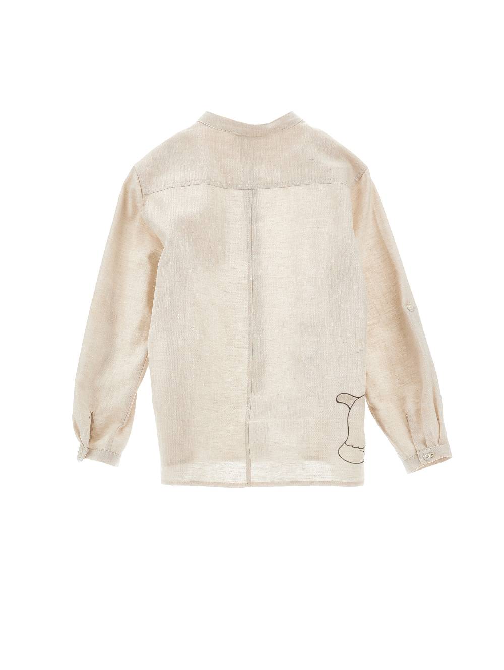 Monnalisa Camicia lino Spike In Linea