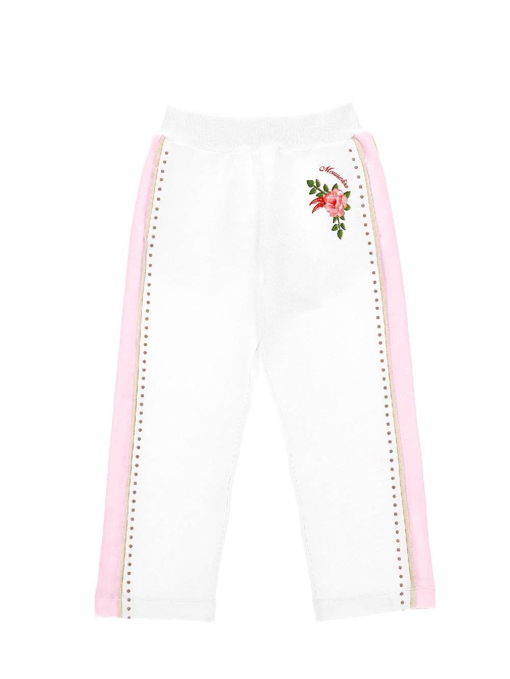 Monnalisa Jogger felpa con borchiette Soddisfazione Garantita