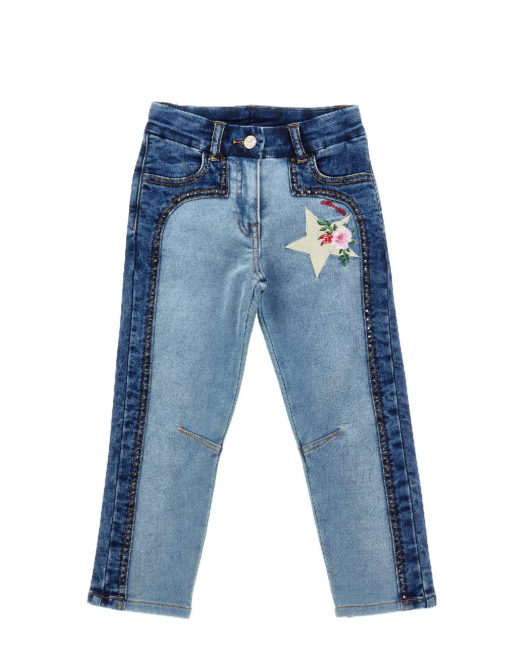 Monnalisa Jeans felpa ricamati Fino Al -60%