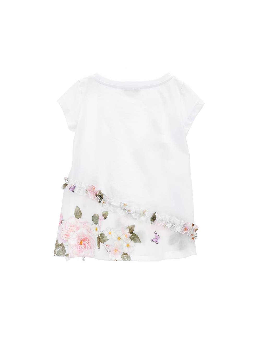Monnalisa T-shirt jersey stretch floreale Online