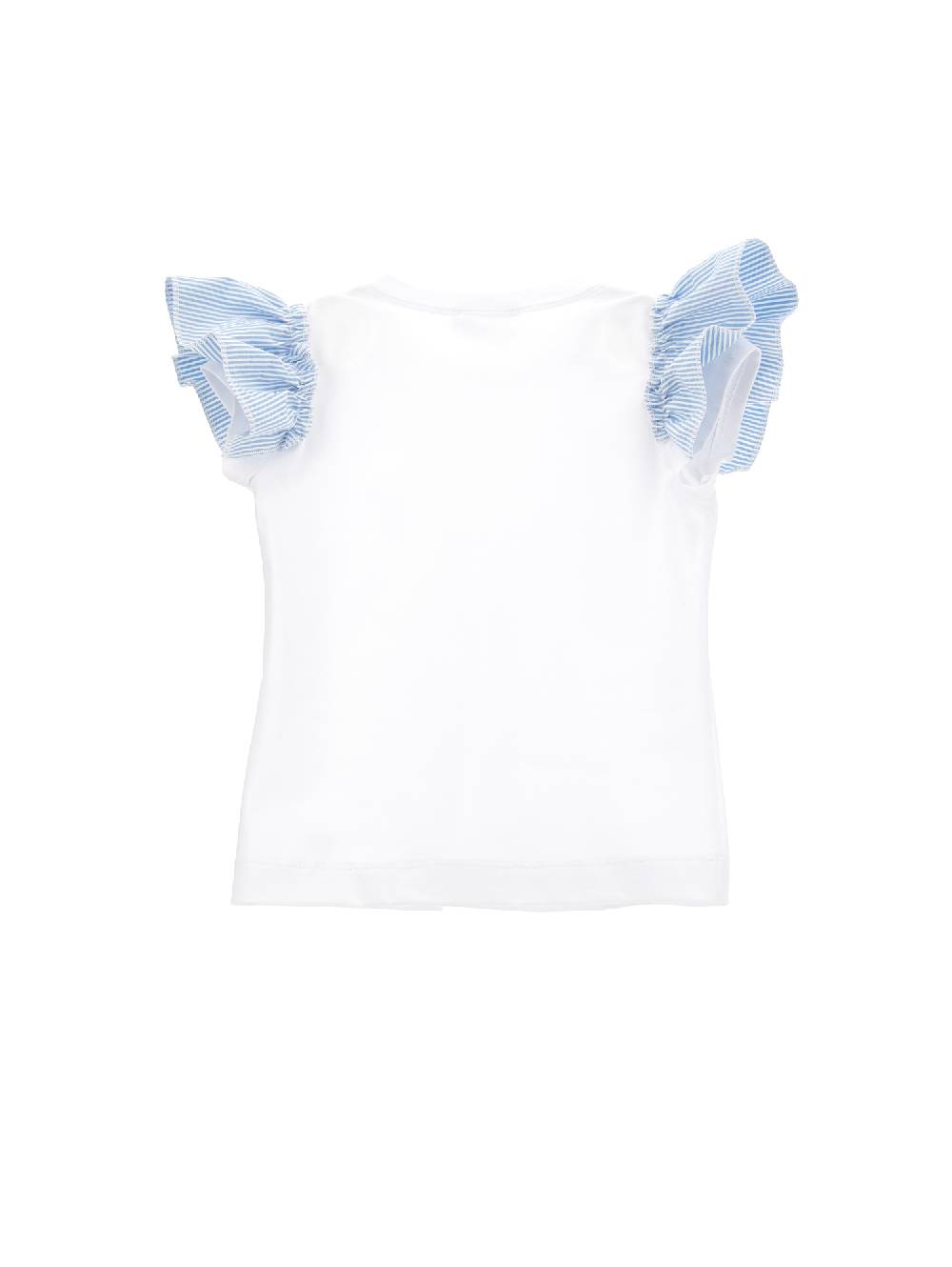Monnalisa T-shirt cotone organico volants Comprare a buon mercato