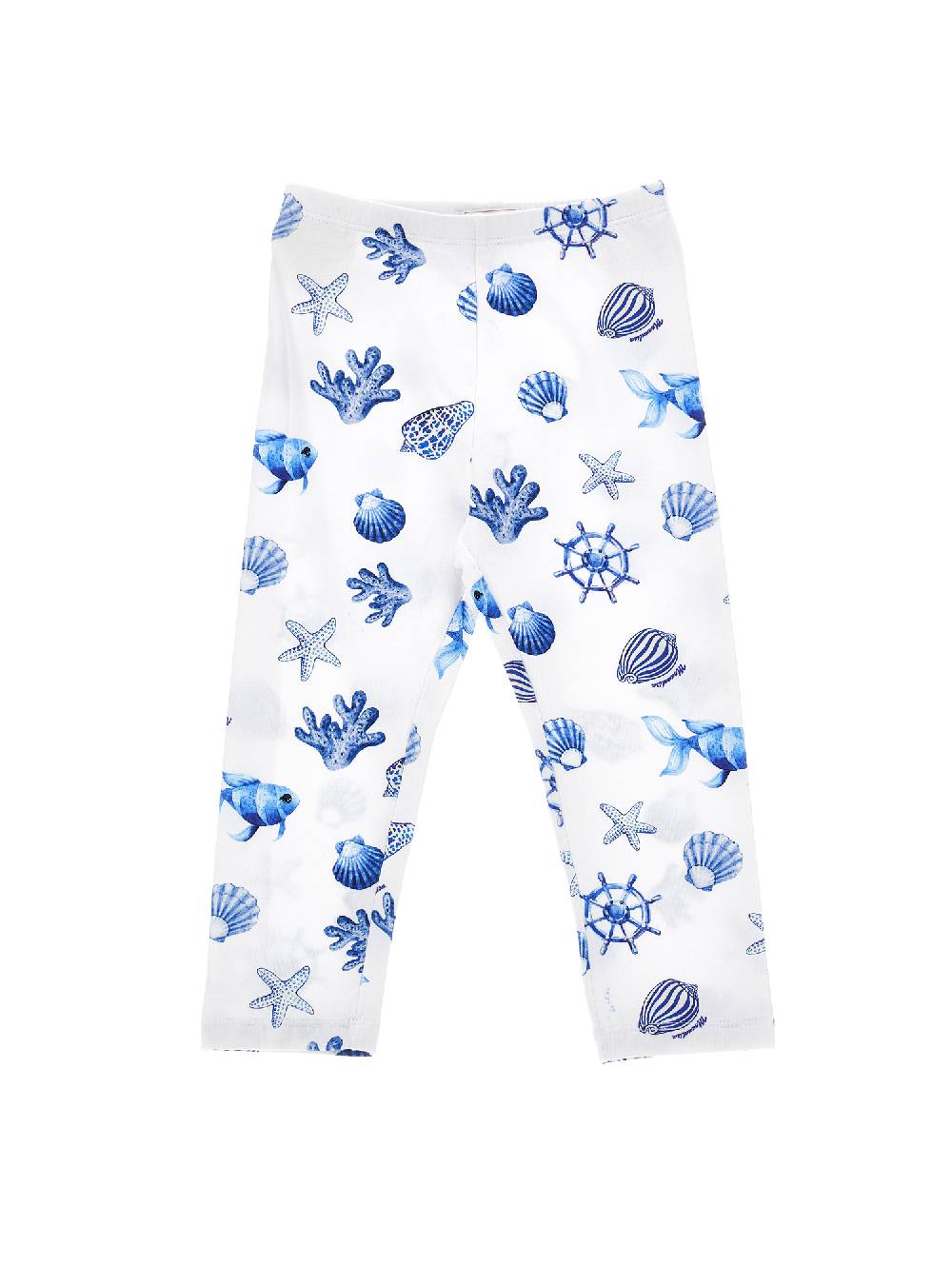 Monnalisa Leggings jersey stampa marine Offerta per la Festa della Mamma