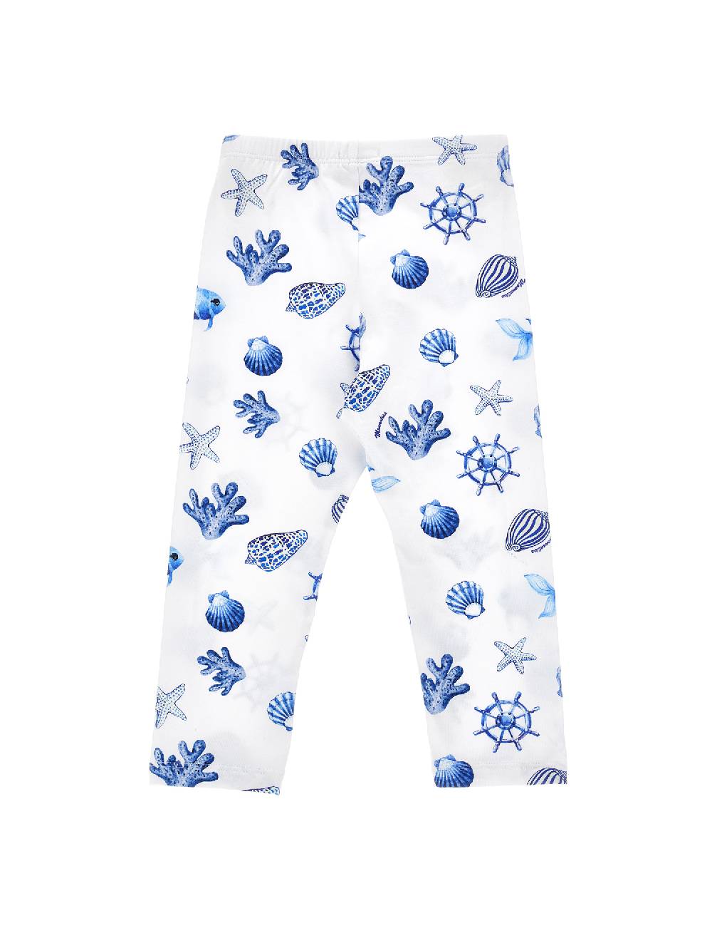 Monnalisa Leggings jersey stampa marine Offerta per la Festa della Mamma