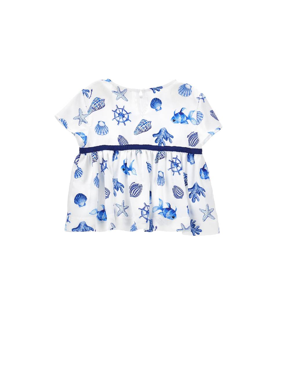 Monnalisa Top raso stampa marine Fino al 50% di sconto