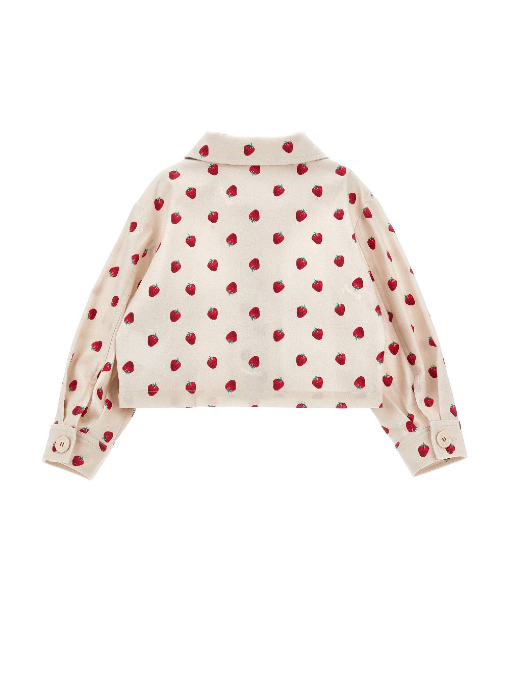 Monnalisa Giacchino gabardine fragole Outlet