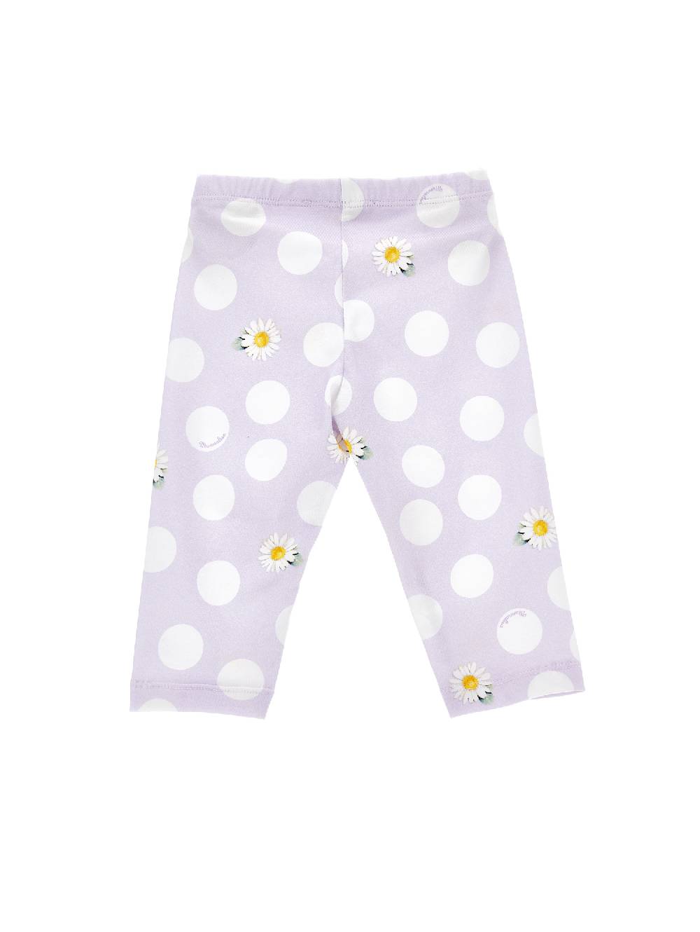 Monnalisa Leggings jersey margherite e pois Vendita calda