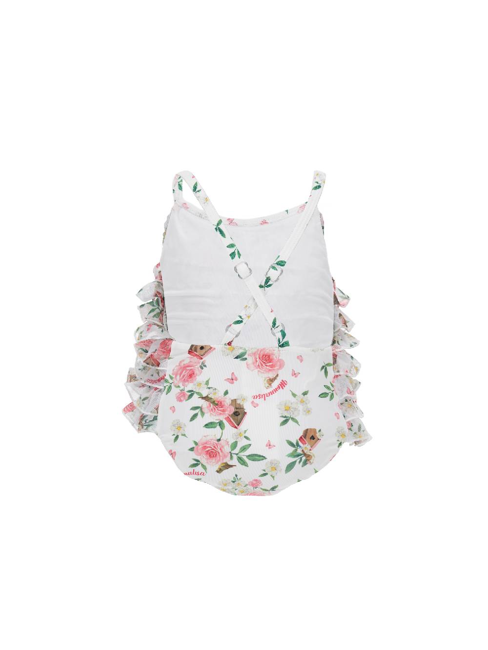 Monnalisa Costume stretch con tulle Offerte esclusive