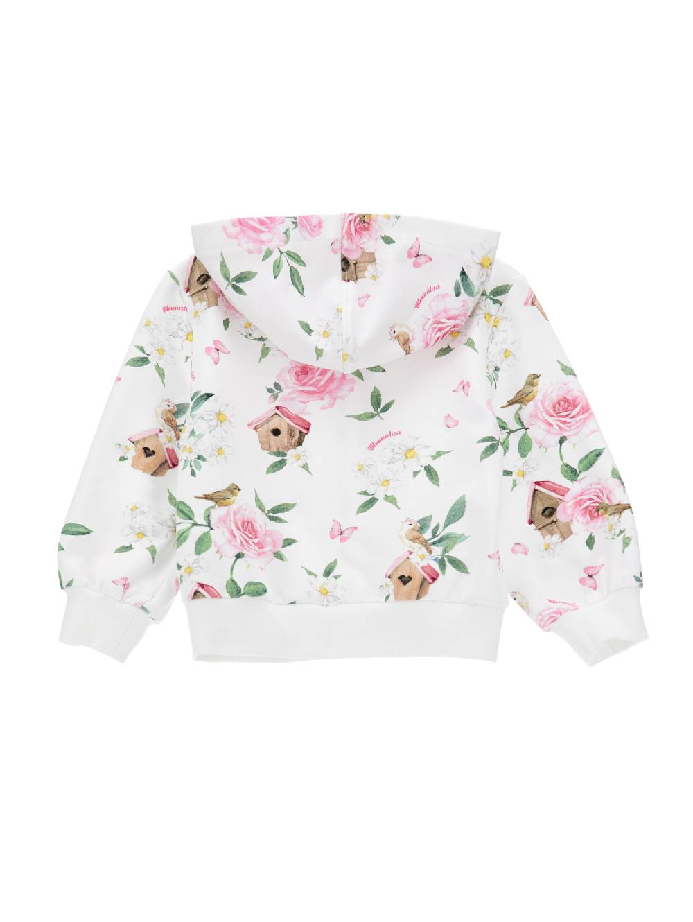 Monnalisa Felpa floreale con cappuccio Offerte speciali
