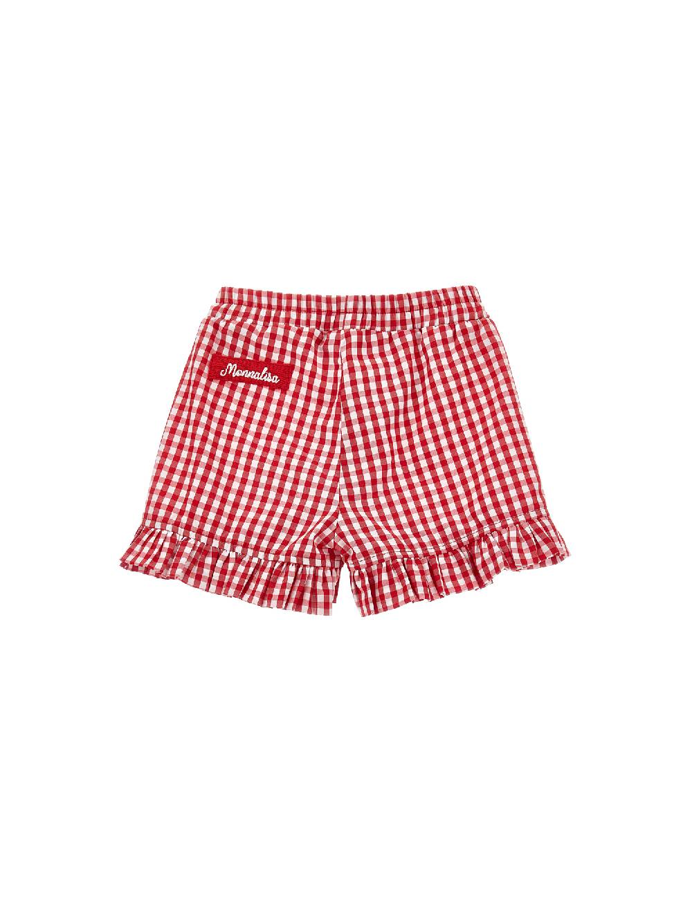 Monnalisa Shorts vichy galette Offerta speciale della fabbrica