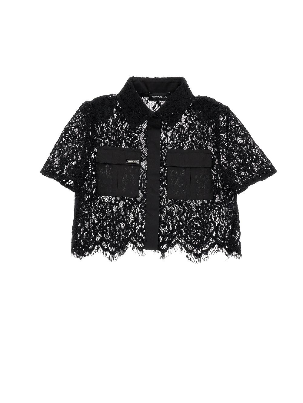 Monnalisa Camicia pizzo cropped 2025