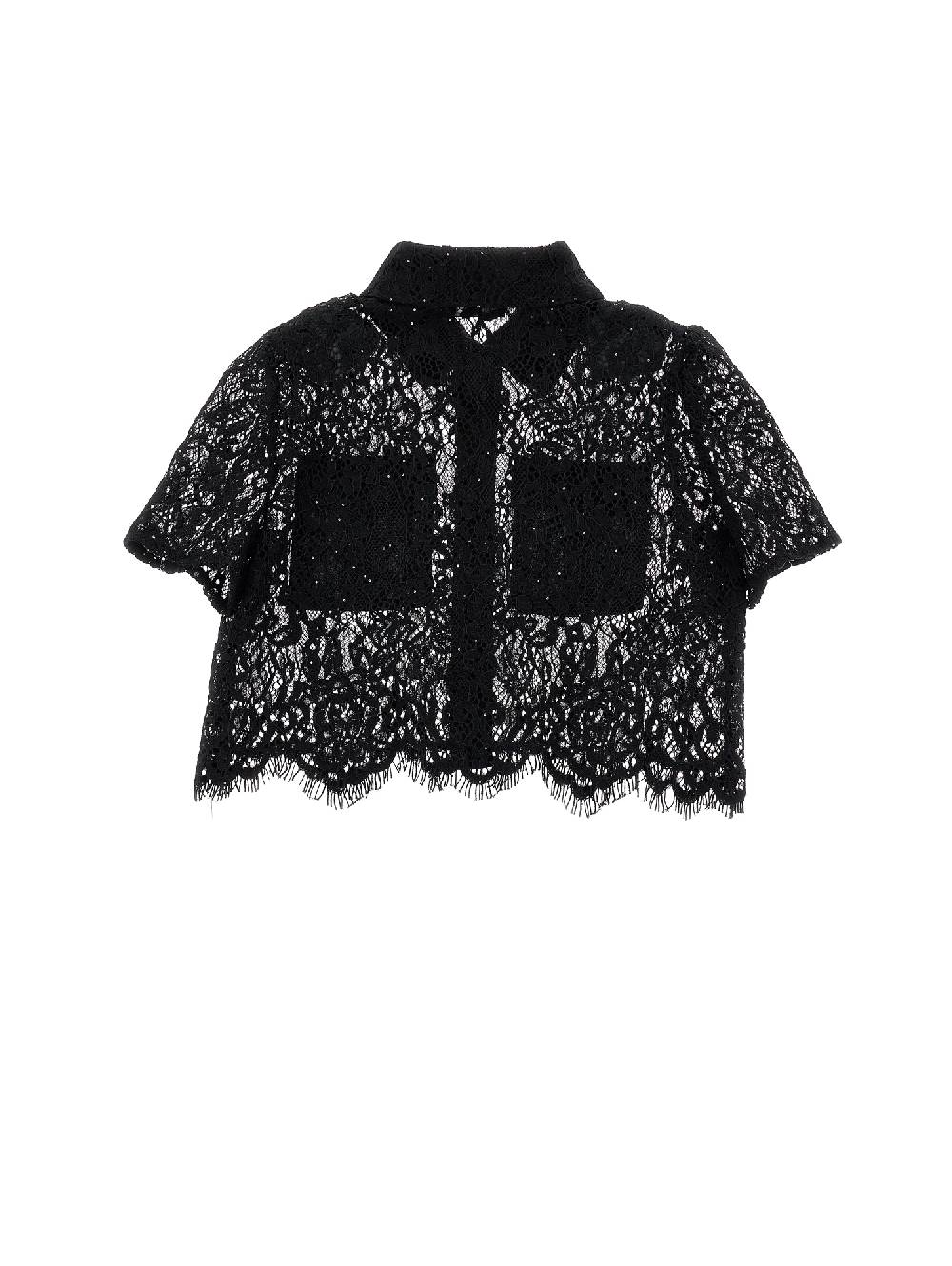 Monnalisa Camicia pizzo cropped 2025
