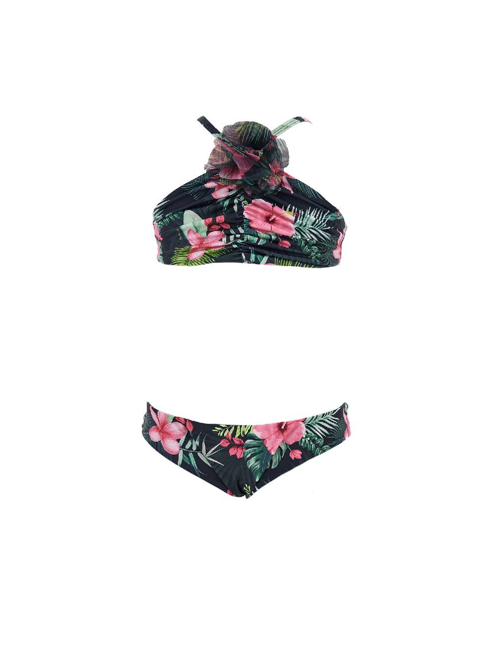 Monnalisa Bikini stretch stampa jungle Fornitura limitata