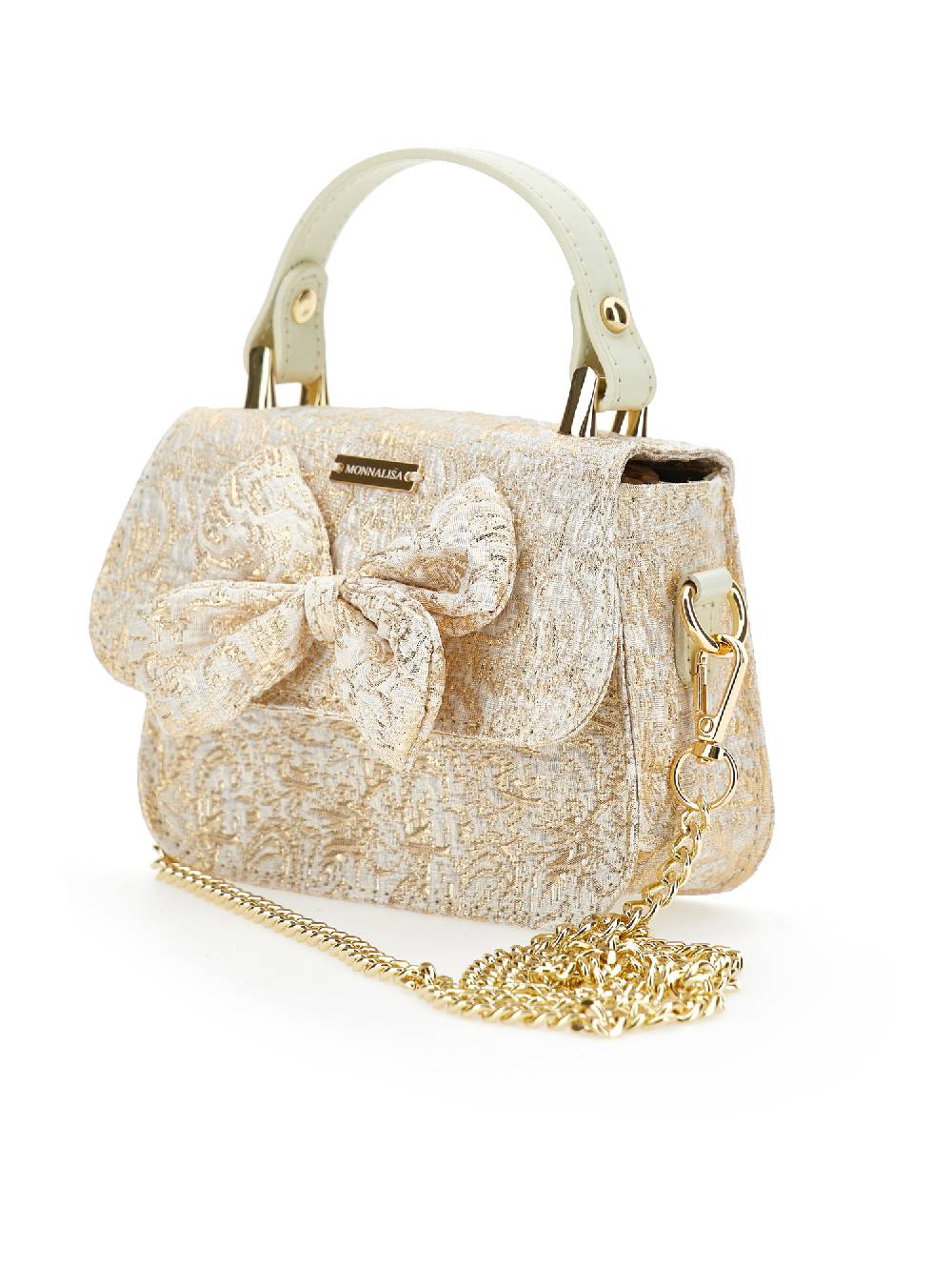 Monnalisa Borsetta broccato lurex Fino al 55% di sconto