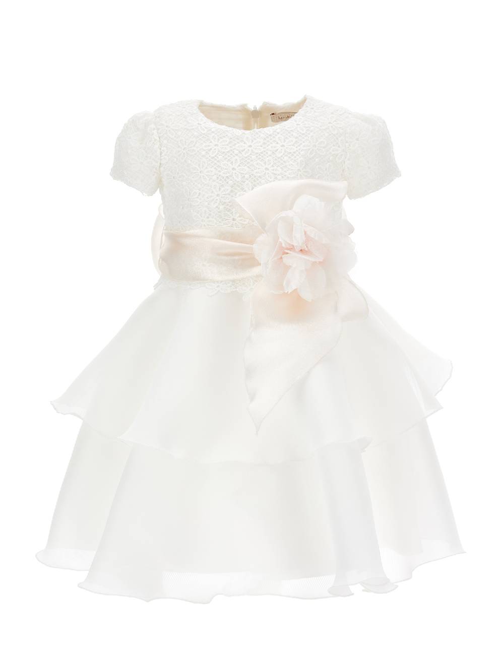 Monnalisa Abito macramé e tulle Super sconto