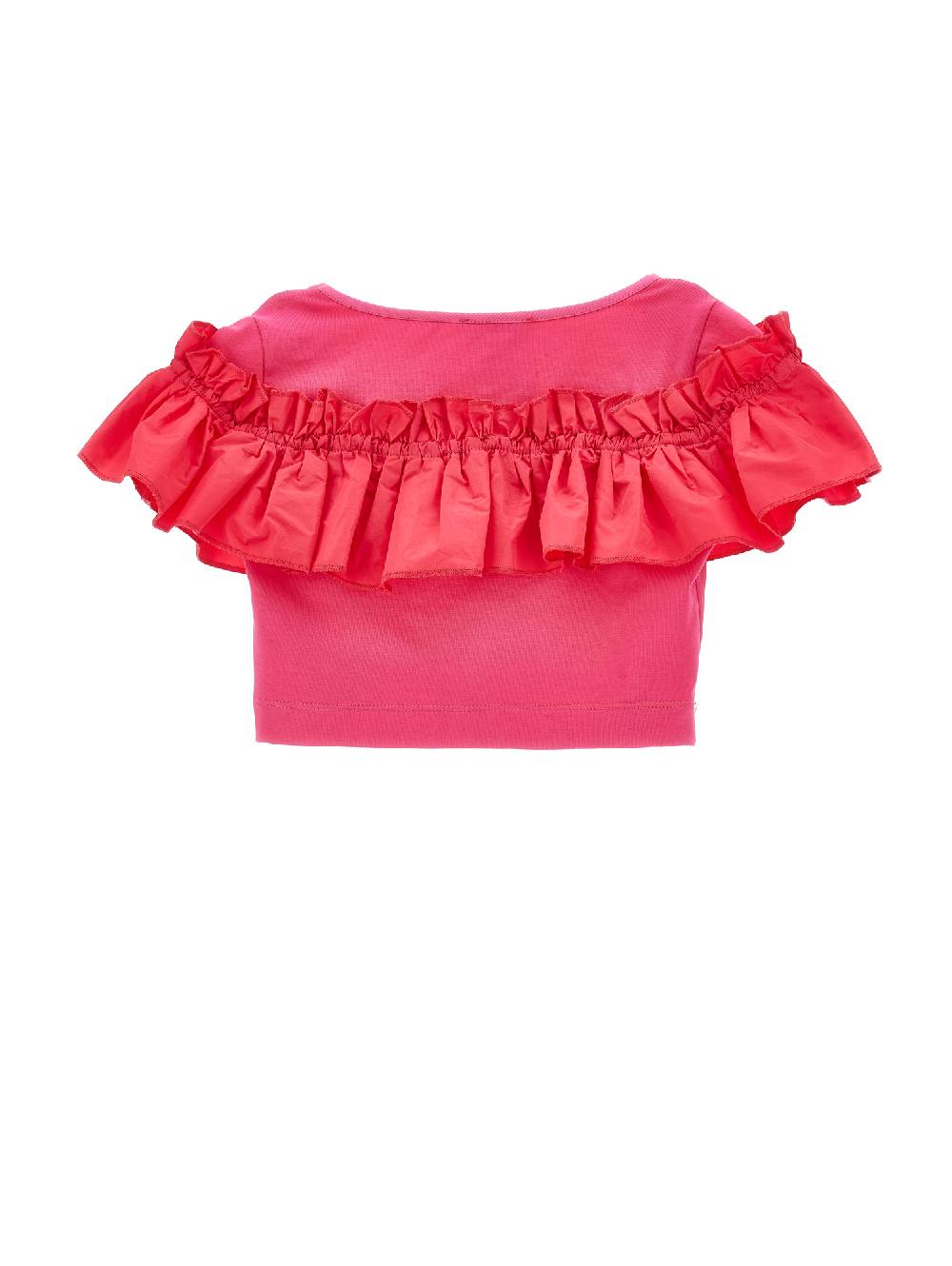 Monnalisa Top cotone con rouches Italy