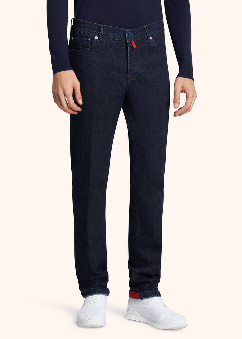 Kiton PANTALONI ULTRA SLIM COTONE UPNJSM2J0763A04 Sostegno trimestrale