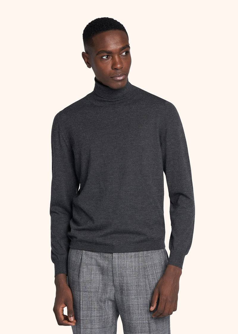 Kiton MAGLIA COLLO ALTO Cashmere UK04W22984 Black Friday Prezzi