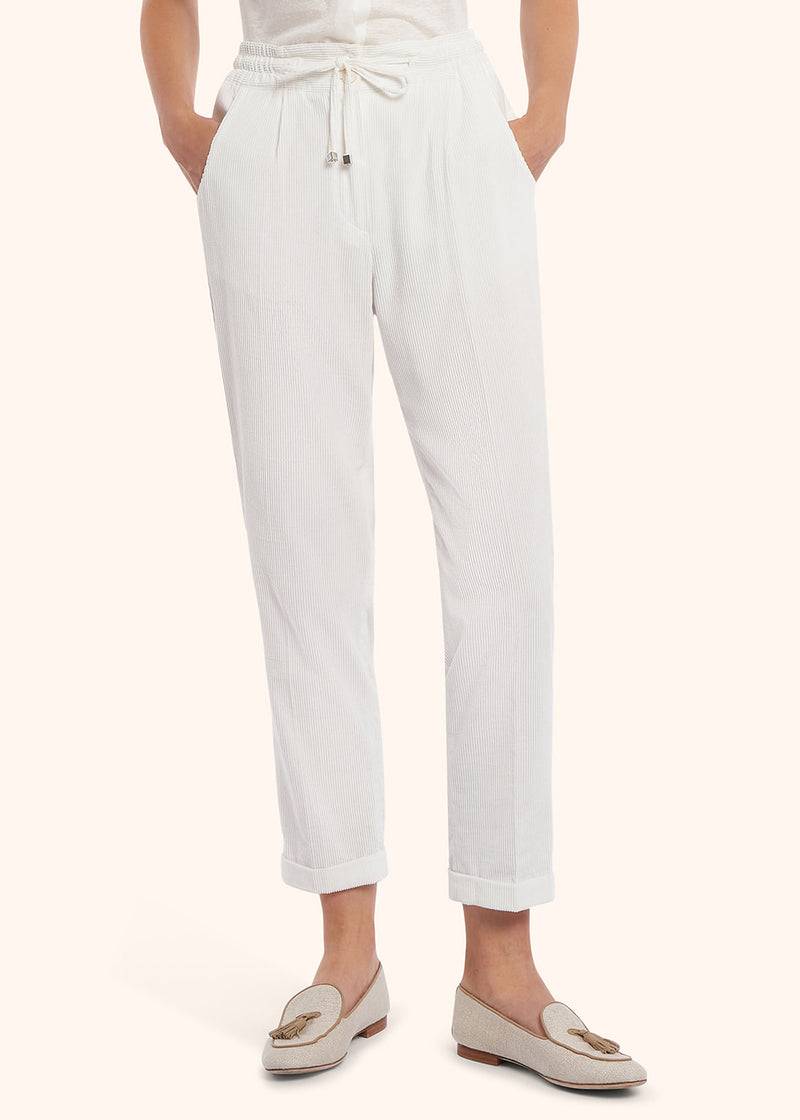 Kiton PANTALONI Cotone D53116J0306A02 Offerta per la Festa della Mamma