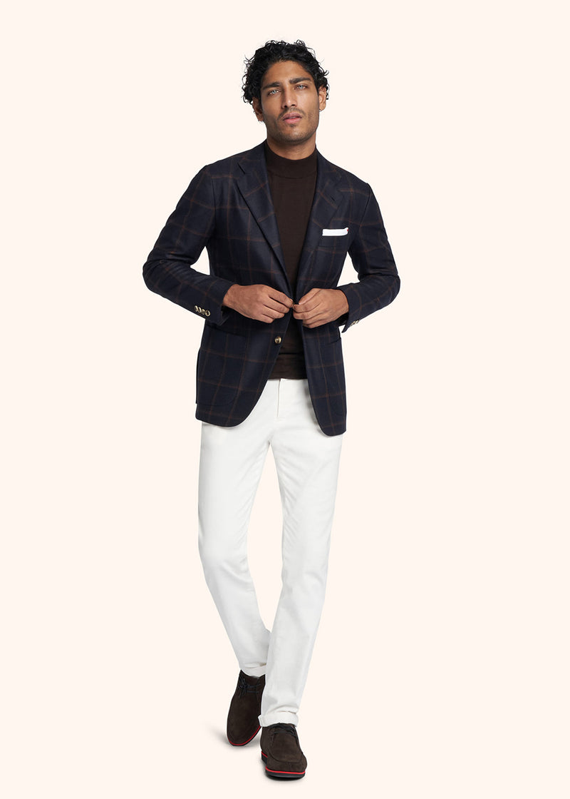 Kiton PANTALONI Cotone UPNJSMJ0317B01 Nuovo