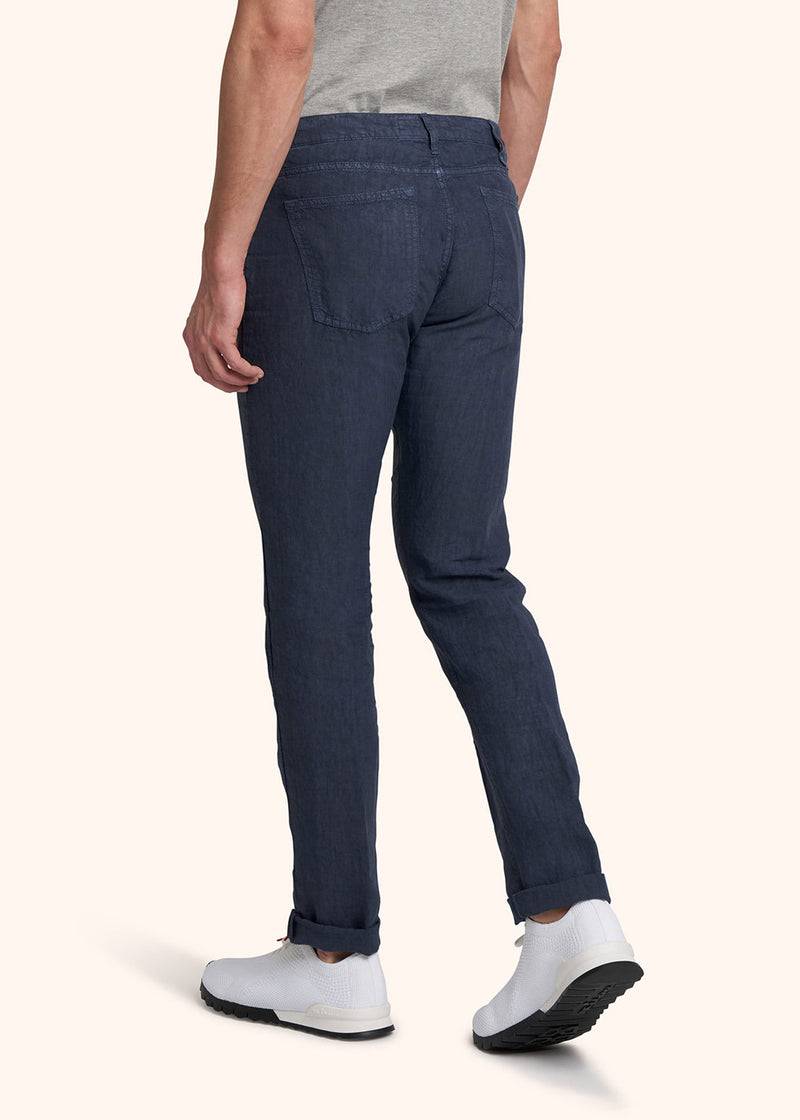 Kiton PANTALONI ULTRA SLIM Lino UPNJSM2J0760A07 Qualità